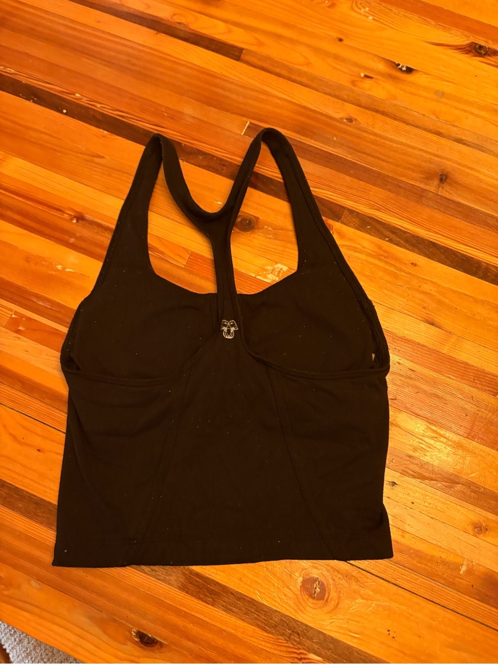 TNA Black Racerback Crop Tank - Picture 2 of 3